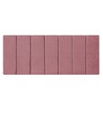 Ver imagem 1 de Cabeceira Estofada Modulada para Cama Box Casal 140cm Rosa