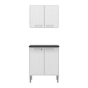 Ver imagem 2 de Armário de Cozinha com Balcão Multimóveis Xangai 2 Portas FG3053 Branco