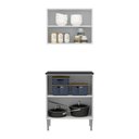 Ver imagem 3 de Armário de Cozinha com Balcão Multimóveis Xangai 2 Portas FG3053 Branco