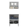 Armário de Cozinha com Balcão Multimóveis Xangai 2 Portas FG3053 Branco - 3