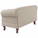 Ver imagem 4 de Namoradeira Chesterfield Duque 2 Lugares em Linho Bege
