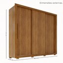 Ver imagem 4 de Guarda-Roupa Casal 3 Portas de Correr 185cm Multimóveis Cinamomo
