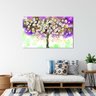 Quadro Decorativo Folhas e Flores Florescer Roxo - 180x135 cm - 5