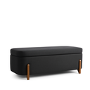 Ver imagem 1 de Banco Baú Organizador Estofado Orgânico Milão Peseira 1,40 Bouclê Cinza - Montanari's Decor