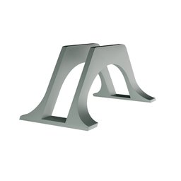 Suporte Vertical para Notebook Fechado de Mesa - Design Compacto Escritório/quarto/comércio-cinza - 3