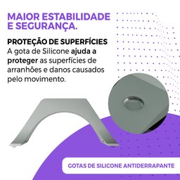 Suporte Vertical para Notebook Fechado de Mesa - Design Compacto Escritório/quarto/comércio-cinza - 6