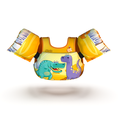 Boia Infantil com Colete Salva Vidas Dinossauro Nash