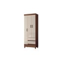 Ver imagem 2 de Guarda Roupas Fit 3.2 Santos Andira -3 Portas 2 Gavetas 191x 69 Cm:jequitiba/offwhite