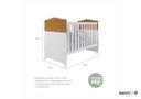 Ver imagem 4 de Berço Conforto  Infantil Quarto Do Bebê Vira Cama Grade De Proteção Cor Branco/nature