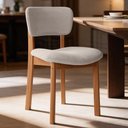 Ver imagem 4 de Cadeira para Sala de Jantar Cozinha Living Estofada Dara L02 Bouclê Creme - Lyam Decor