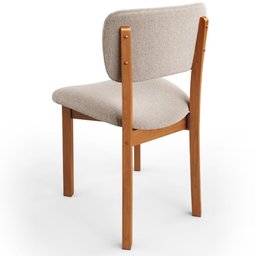 Cadeira para Sala de Jantar Cozinha Living Estofada Dara L02 Bouclê Creme - Lyam Decor - 6