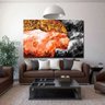 Quadro Decorativo Grande Contemporâneo Conceitual Girl in Flames - 200x100cm - 5