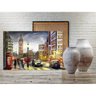 Quadro Decorativo Grande Cidade Londres Retro Painting - 200x100cm - 5