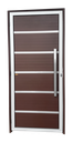 Ver imagem 1 de Porta Alumínio Lambril Premium c/Puxador D.Mix Corten 100 Brimak
