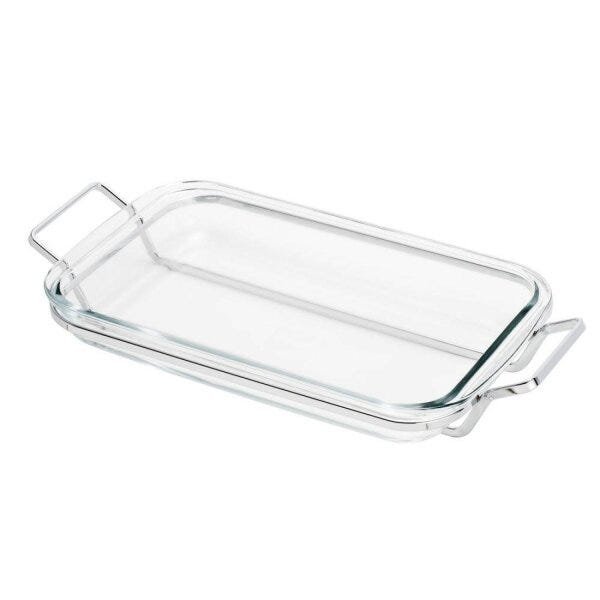Suporte Aramado de Aço Inox com Refratário 34cmx20cm Rojemac - 2