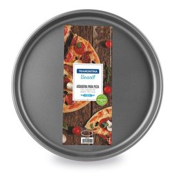 Assadeira para Pizza Alumínio com Revestimento Antiaderente Starflon T1 Grafite 30 Cm 1,8 - 2