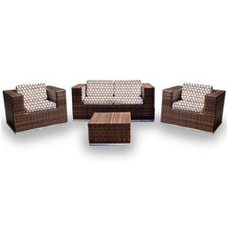 Bora Bora Sofá 2 Lugares 2 Poltronas Mesa Centro Formentera - 1