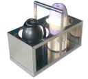 Ver imagem 1 de Cesto para 2 garrafas térmicas em aço inox Therj CESTO PARA 2 TERMICAS P/ 2 garrafas com diâmtero at