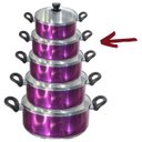 Ver imagem 3 de Caçarola Premium Lilas c/ Virola N.18 Tampa Vidro 1,9 Lts