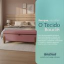 Ver imagem 7 de Puff Recamier Baú Versallies 200 Cm para Sala Quarto Pé de Cama Hall de Entrada Bouclé Premium Luxo