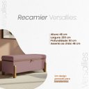 Ver mais imagens de Puff Recamier Baú Versallies 200 Cm para Sala Quarto Pé de Cama Hall de Entrada Bouclé Premium Luxo