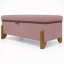 Ver imagem 2 de Puff Recamier Baú Versallies 200 Cm para Sala Quarto Pé de Cama Hall de Entrada Bouclé Premium Luxo