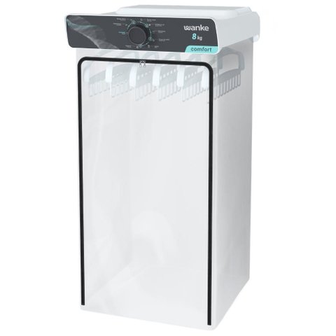 Secadora de Roupas de Parede Wanke Confort 8kg 220v com 8 Programas e Timer 120 Min Branco