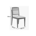 Ver imagem 3 de Mesa Jantar Condessa 160cm + 4 Cad Marquesa Eucalipto Nesher