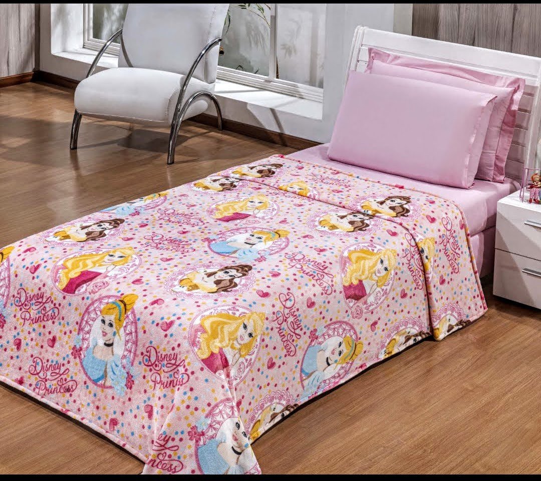 Manta Solteiro Personagem Princesas Disney Andreza Madeiramadeira