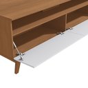 Ver imagem 4 de Estante Home para Tv até 70 Polegadas Kappesberg Canela/branco 180cm