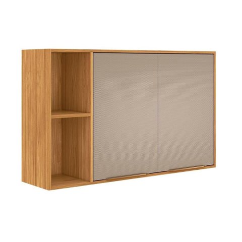 Armário Aéreo Cozinha Demóbile Plena 2 Portas 120cm Nude