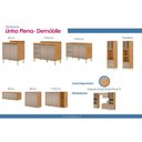 Ver imagem 6 de Armário Aéreo Cozinha Demóbile Plena 2 Portas 120cm Nude