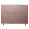 Cabeceira Cama Box Queen Viena 160 Cm Suede Rose - MV Estofados Shop - 2