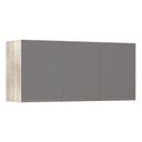 Ver imagem 1 de Maleiro Ponte Casal Luciane 3 Portas Plus 145 Cm Cinza Puro