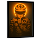 Ver imagem 4 de Quadro Decorativo Piloto Número 1 Neon Laranja