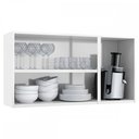 Ver imagem 2 de Armário Aéreo Cozinha em Aço Topázio 3 Portas Branco - Telasul