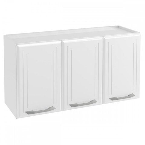 Armário Aéreo Cozinha em Aço Topázio 3 Portas Branco - Telasul