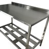 Mesa Aço Inox Profissional 110x60x90 Cm com Espelho Nortinox - 5