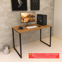 Ver imagem 6 de Mesa Gamer Estilo Industrial 100% Mdf Premium 1,00m:amadeirado