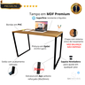 Mesa Gamer Estilo Industrial 100% Mdf Premium 1,00m:amadeirado - 3