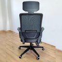 Ver imagem 3 de Cadeira de Escritório Adrix Presidente Ergonômica NR17 Presidencial Vinil Base Rodízios Encosto