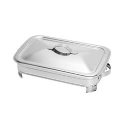 Suporte de Aço Inox com Refratário e Tampa Veneza 37cmx23cm Rojemac - 4