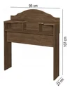 Ver imagem 3 de Cabeceira Para Cama Box Solteiro 2 Nichos Evelyn 100% MDF Mocaccino