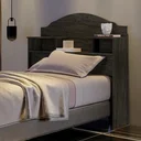 Ver imagem 1 de Cabeceira Para Cama Box Solteiro 2 Nichos Evelyn 100% MDF Mocaccino