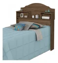 Ver imagem 2 de Cabeceira Para Cama Box Solteiro 2 Nichos Evelyn 100% MDF Mocaccino
