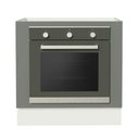 Ver imagem 3 de Balcão para Forno de Embutir 80 X 60 Cm sem Tampo Branco/cinza Agata Madesa Branco/cinza