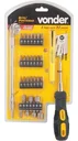 Ver imagem 1 de Jogo Bits/ponteiras Crv C/32pc Eng.rap1/4" Vonder