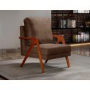 Ver imagem 1 de Poltrona Kiara Cor:veludo Marrom 260