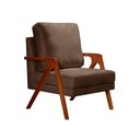 Ver imagem 2 de Poltrona Kiara Cor:veludo Marrom 260