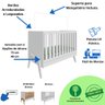 Berço Americano Multifuncional 100% Mdf Mini Cama 5 em 1 - 3